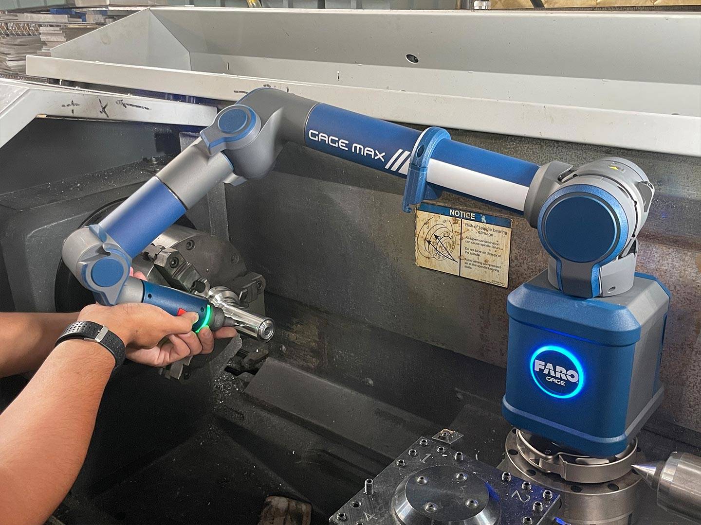 Gage Max FaroArm en aplicaci&oacute;n de medici&oacute;n